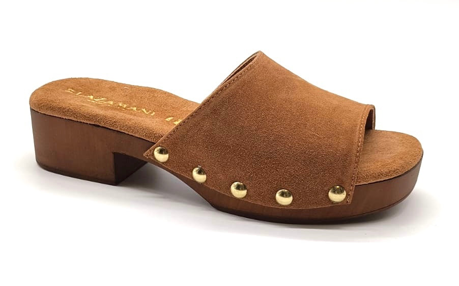 clogs one strap low heel - Bruin