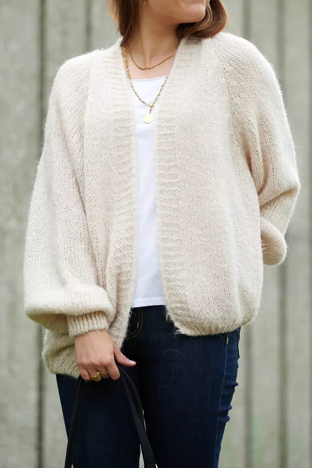 Fora Knit Cardigan - Zand