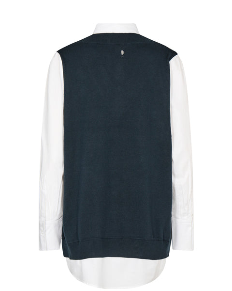 Estel Spliced shirt - Blauw