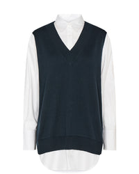 Estel Spliced shirt - Blauw