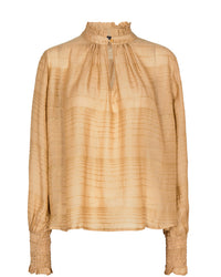 Macha Lurex LS Blouse - Goud