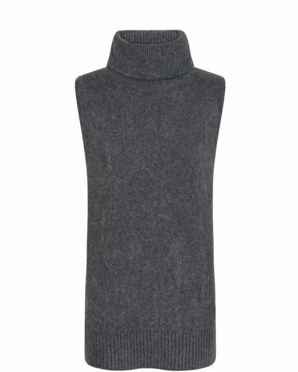Zahra Rollneck Knit Slipover - Grijs