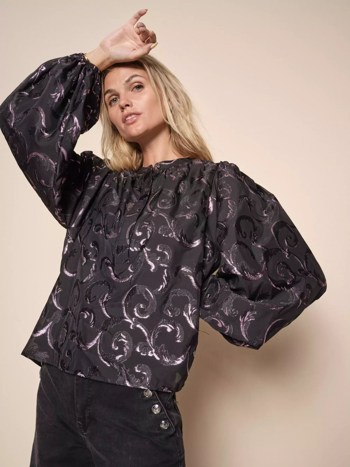 Elia Azzy Blouse - Roze