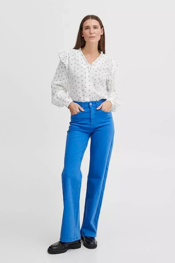 BYKATO BYLYDIA Wide Jeans - Blauw