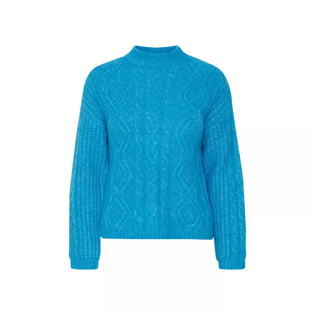 BYOMICKA CABLE Pullover - Blauw
