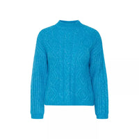 BYOMICKA CABLE Pullover - Blauw