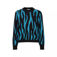 BYMARTINE JACQUARD Pullover - Blauw