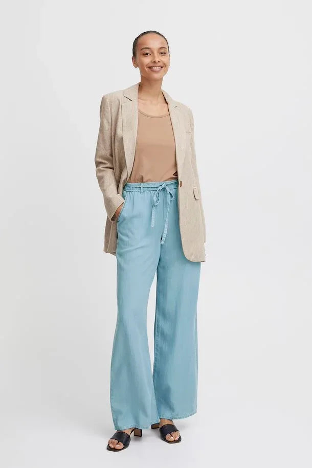 BYLANA Wide pants - Blauw