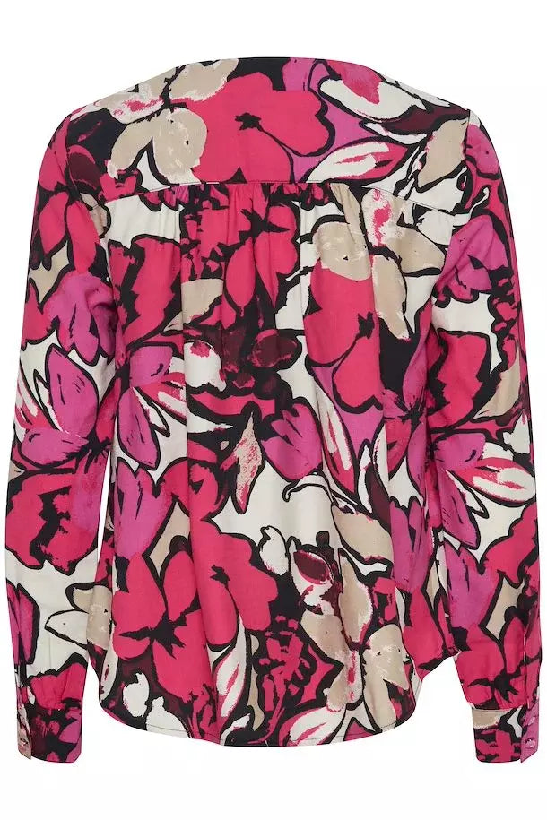 BYJANINA Aop blouse - Roze