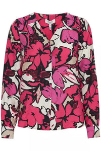 BYJANINA Aop blouse - Roze