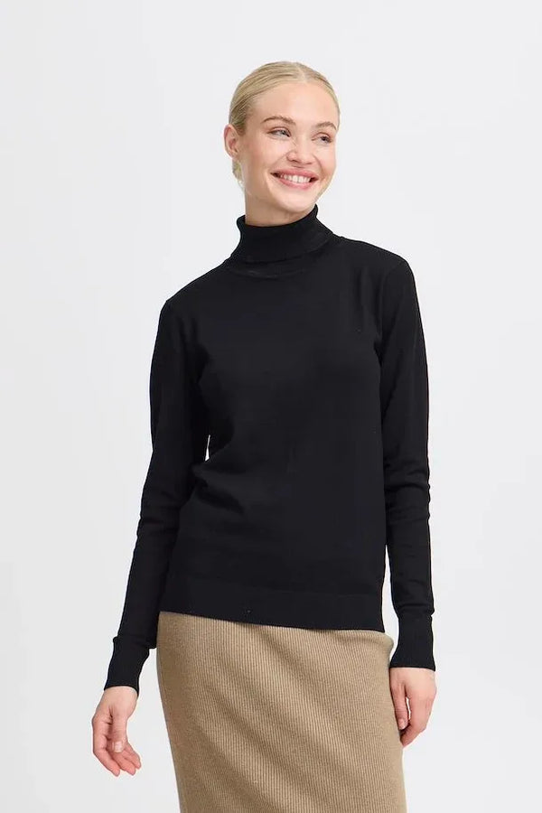 BYMMORLA Rollneck - Zwart
