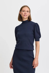 BYMMORLA Puff sleeve - Blauw