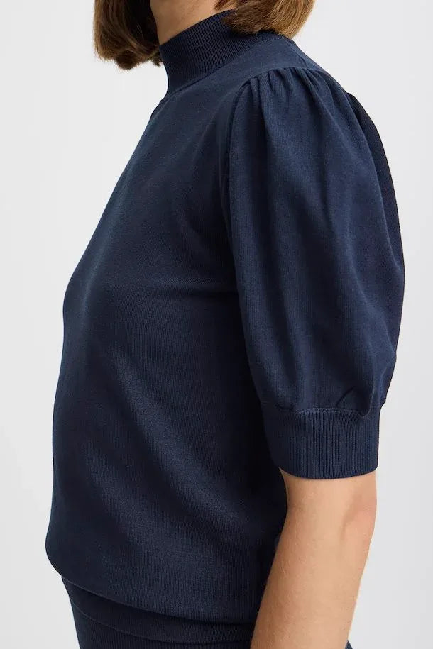 BYMMORLA Puff sleeve - Blauw