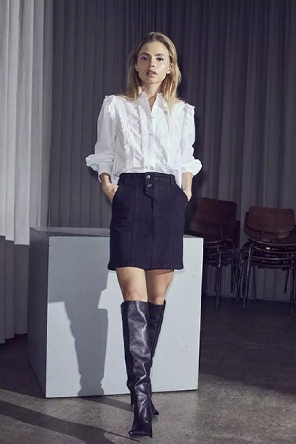 AlvaCC Anglaise Cuff Shirt - Wit