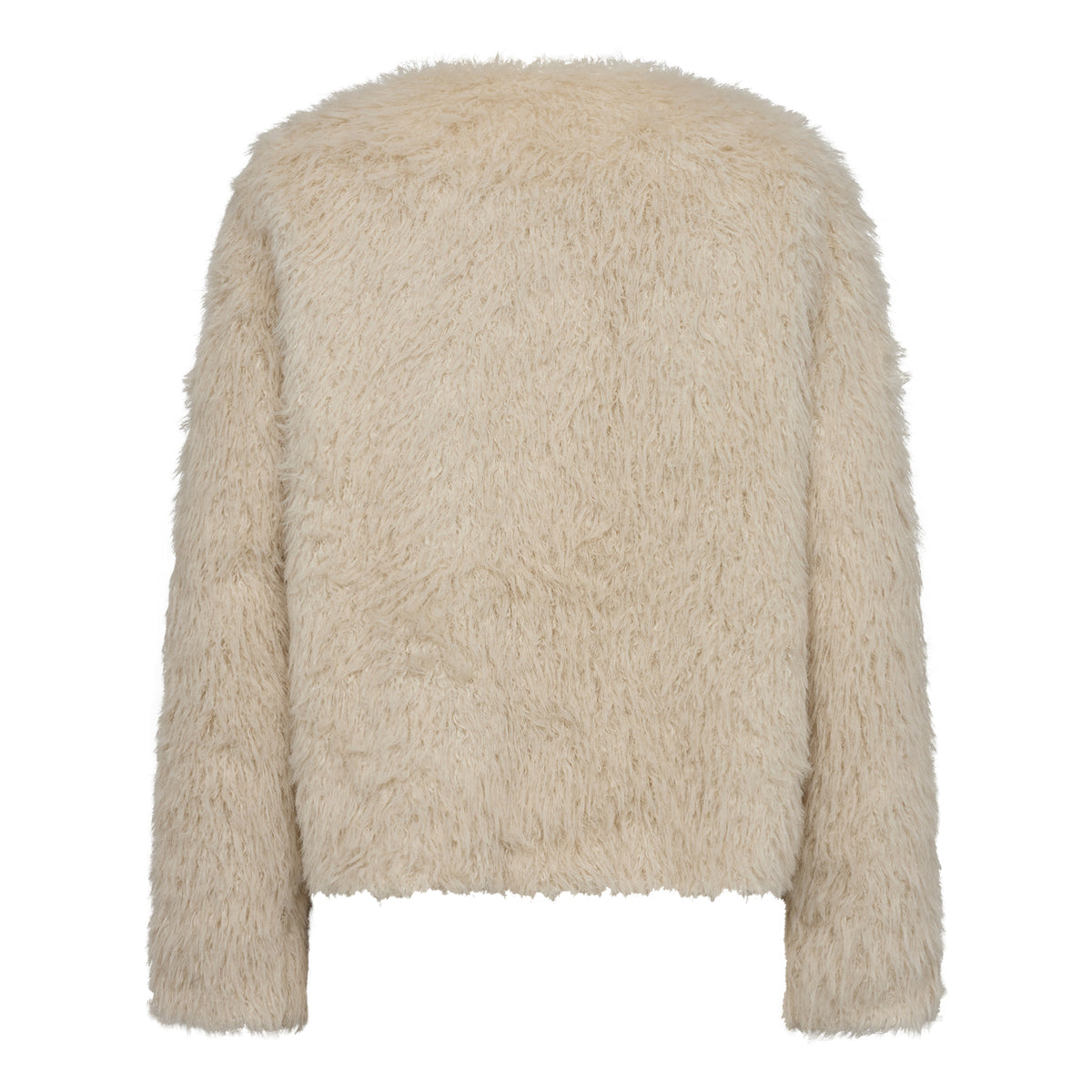 TibetCC Crop Fur Jacket - Wit