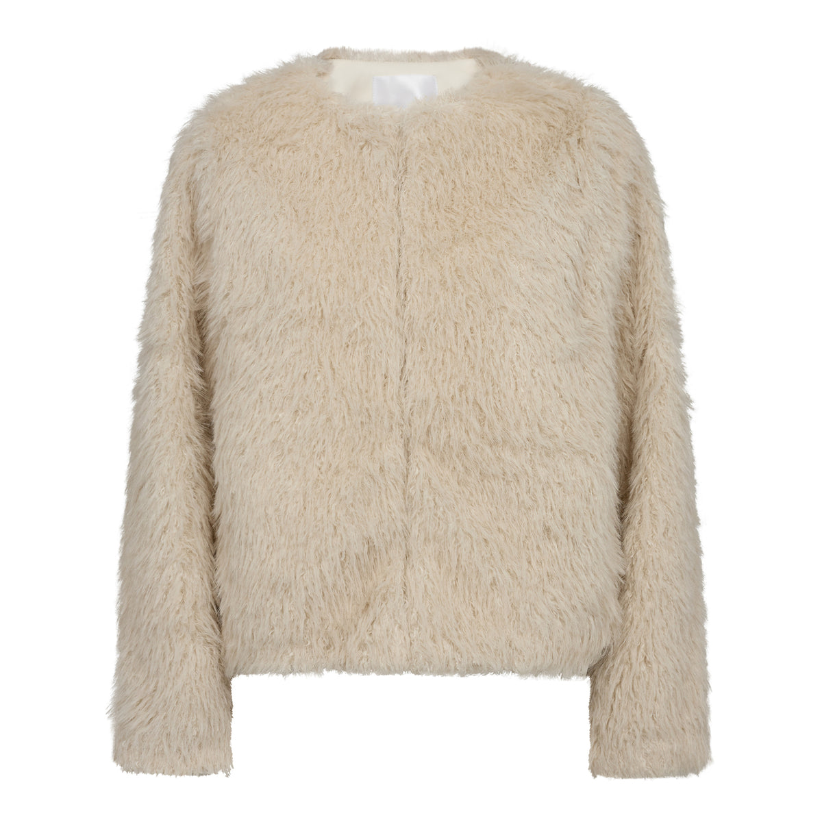 TibetCC Crop Fur Jacket - Wit