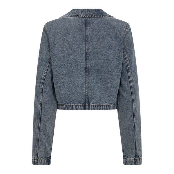 VikaCC Crop Blazer - Blauw