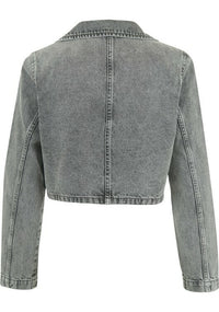 VikaCC Crop Blazer - Grijs