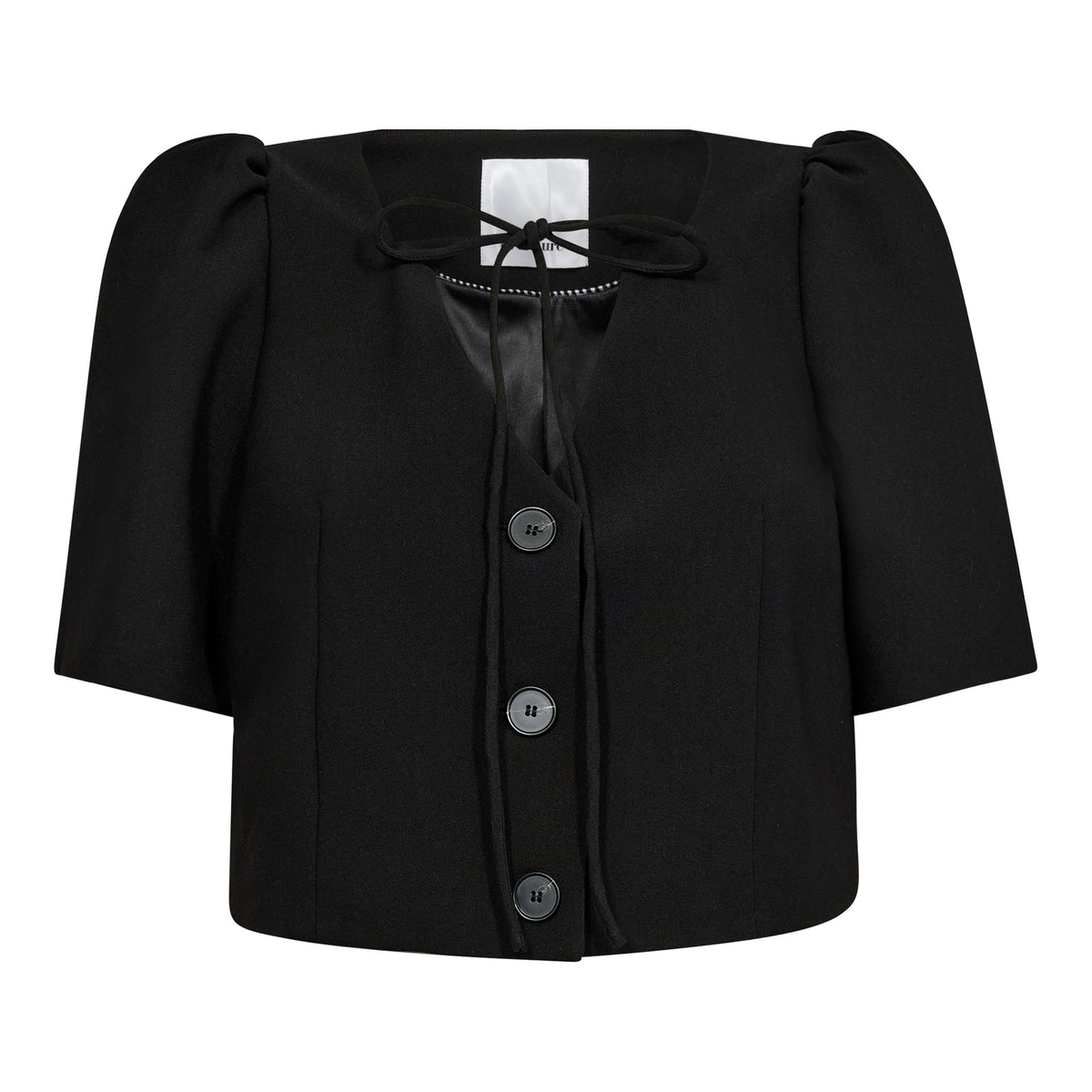 VolaCC Crop Tie SS Blazer - Zwart