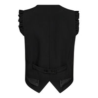 LianeCC Frill Tailor Vest - Zwart