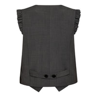 LianeCC Frill Tailor Vest - Grijs