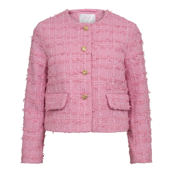 CalaCC Check Boucle Jacket - Zand