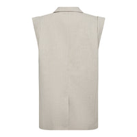 LisaCC Linen Wing Vest - Beige