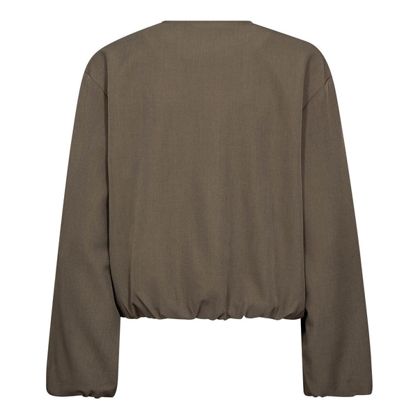 TengaCC Pleat Blouse - Bruin