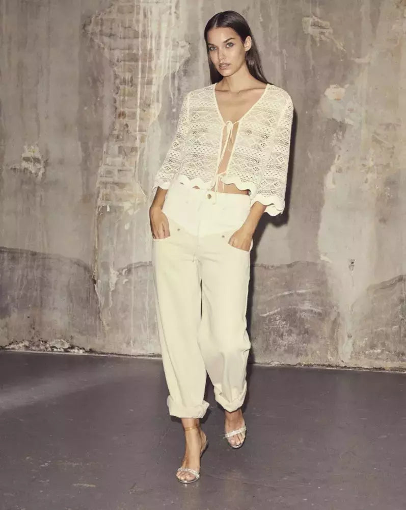 FlashCC Long Block Jeans - Beige