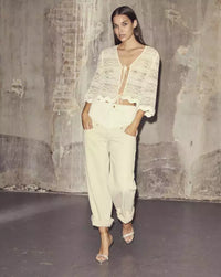 FlashCC Long Block Jeans - Beige