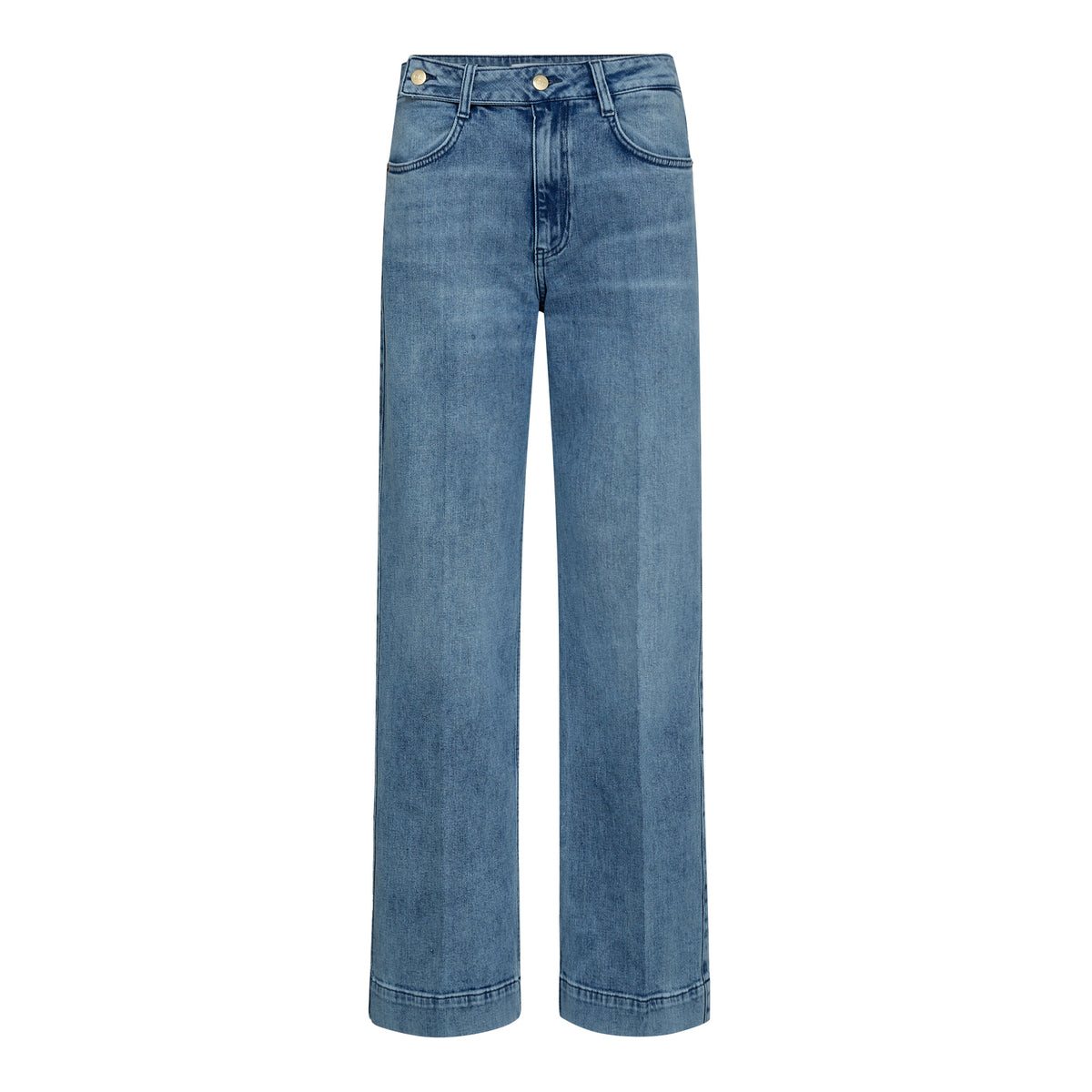 JolieCC 70 Bleach Long Jeans - Blauw