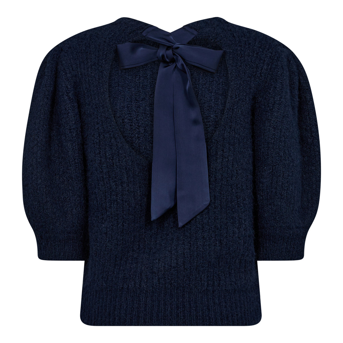 CoralieCC Bow Rib Knit - Blauw