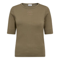 GrannyCC Embroidery SS Tee - Groen