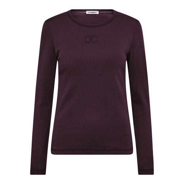 GrannyCC Embroidery LS Tee - Paars