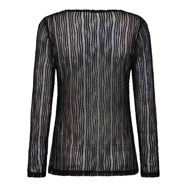 BarbCC O-Neck Blouse - Zwart