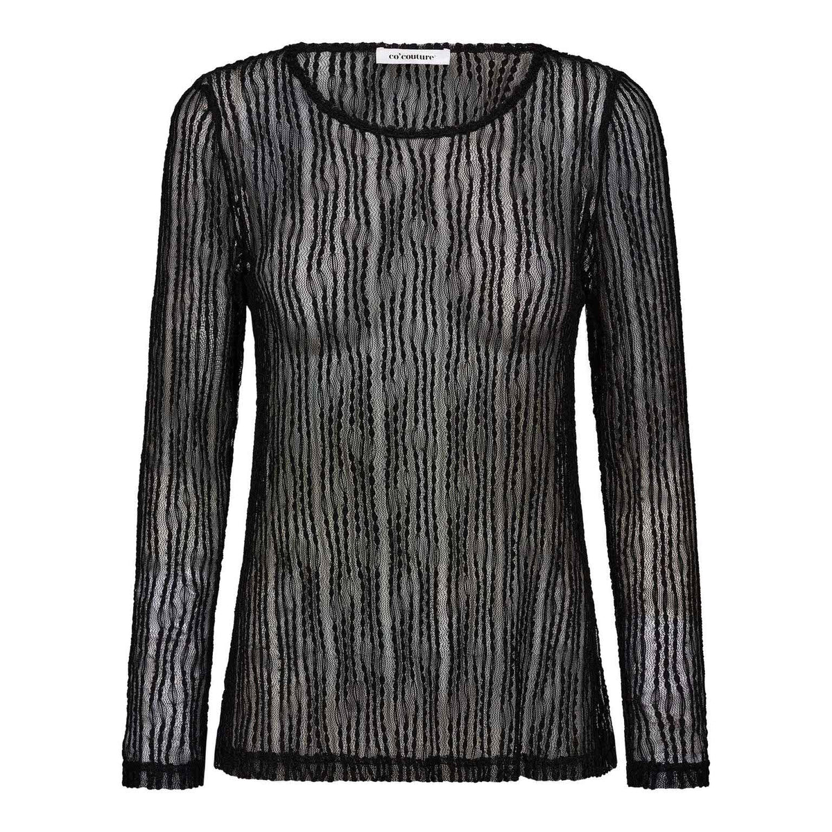 BarbCC O-Neck Blouse - Zwart