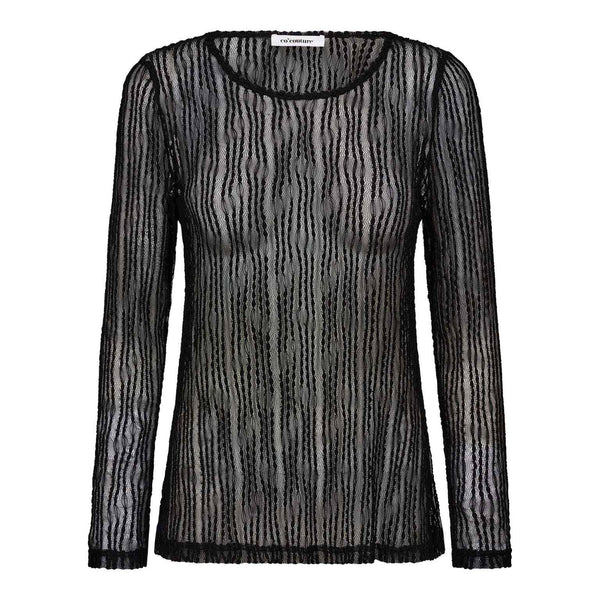 BarbCC O-Neck Blouse - Zwart