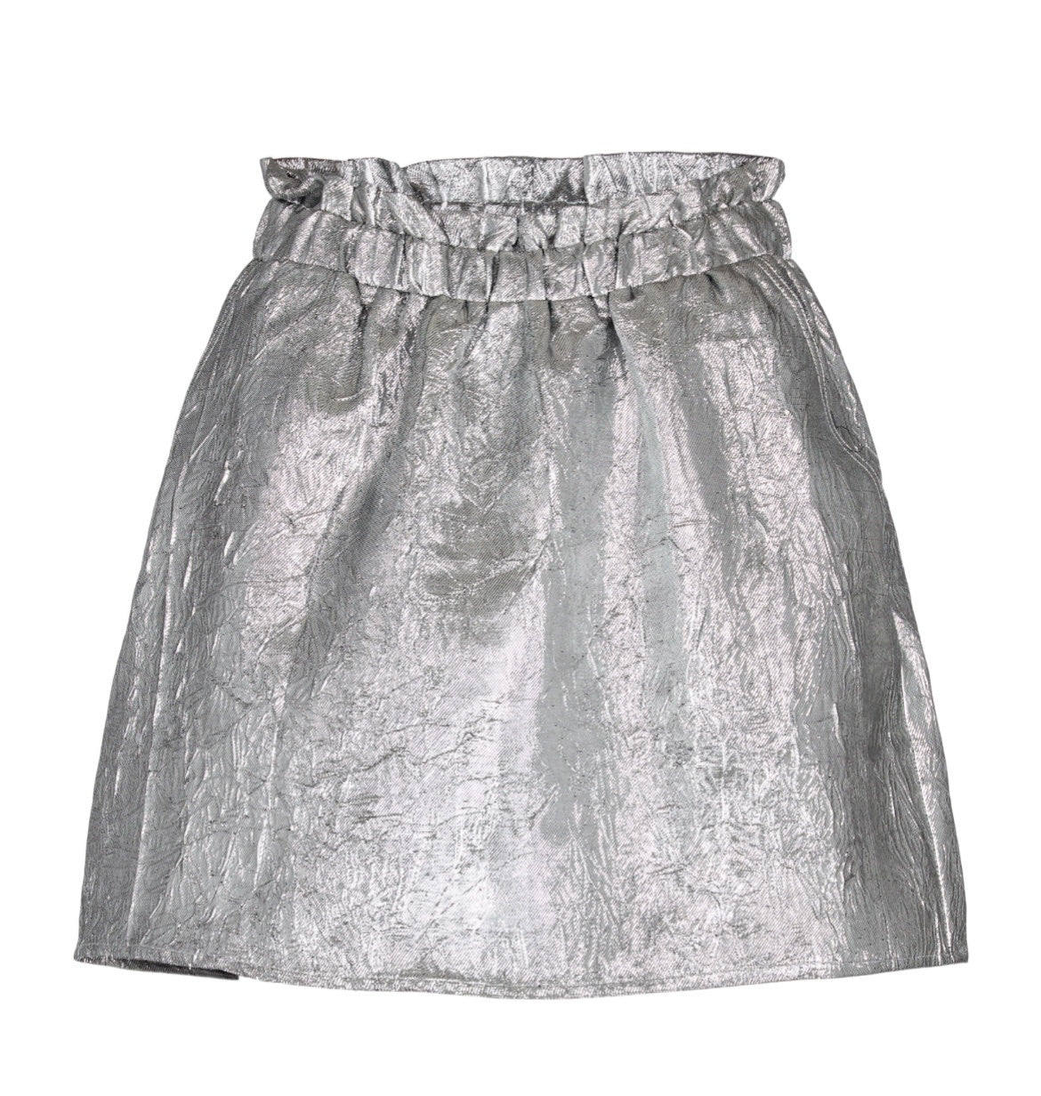 Vina Metallic Skirt - Zilver