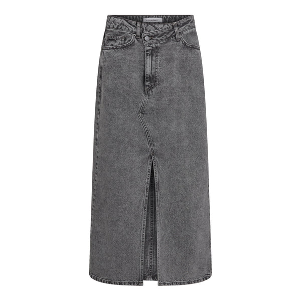 VikaCC Asym Slit Skirt - Grijs