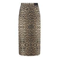 LeoCC Denim Slit Skirt - Zand