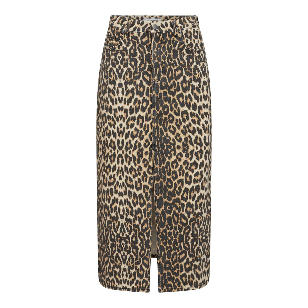 LeoCC Denim Slit Skirt - Zand