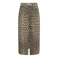 LeoCC Denim Slit Skirt - Zand