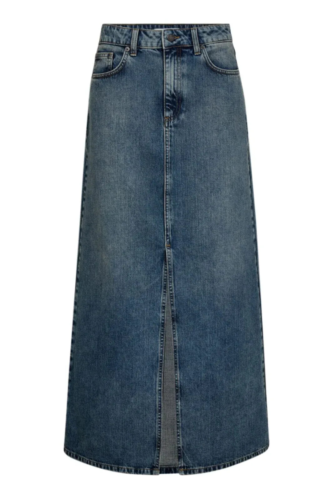 DarinCC Long Slit Skirt - Blauw