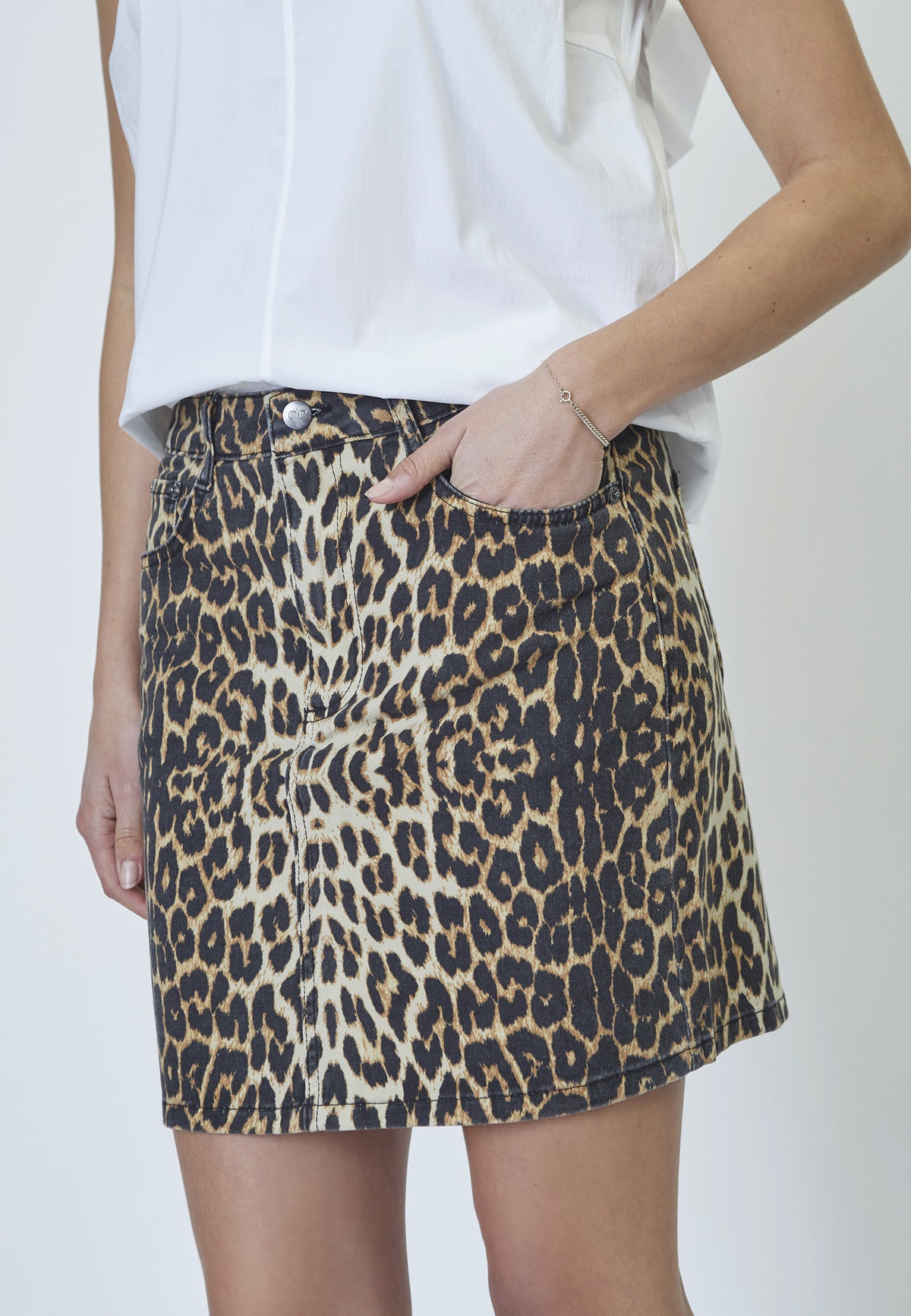 LeoCC Denim Skirt - Zand