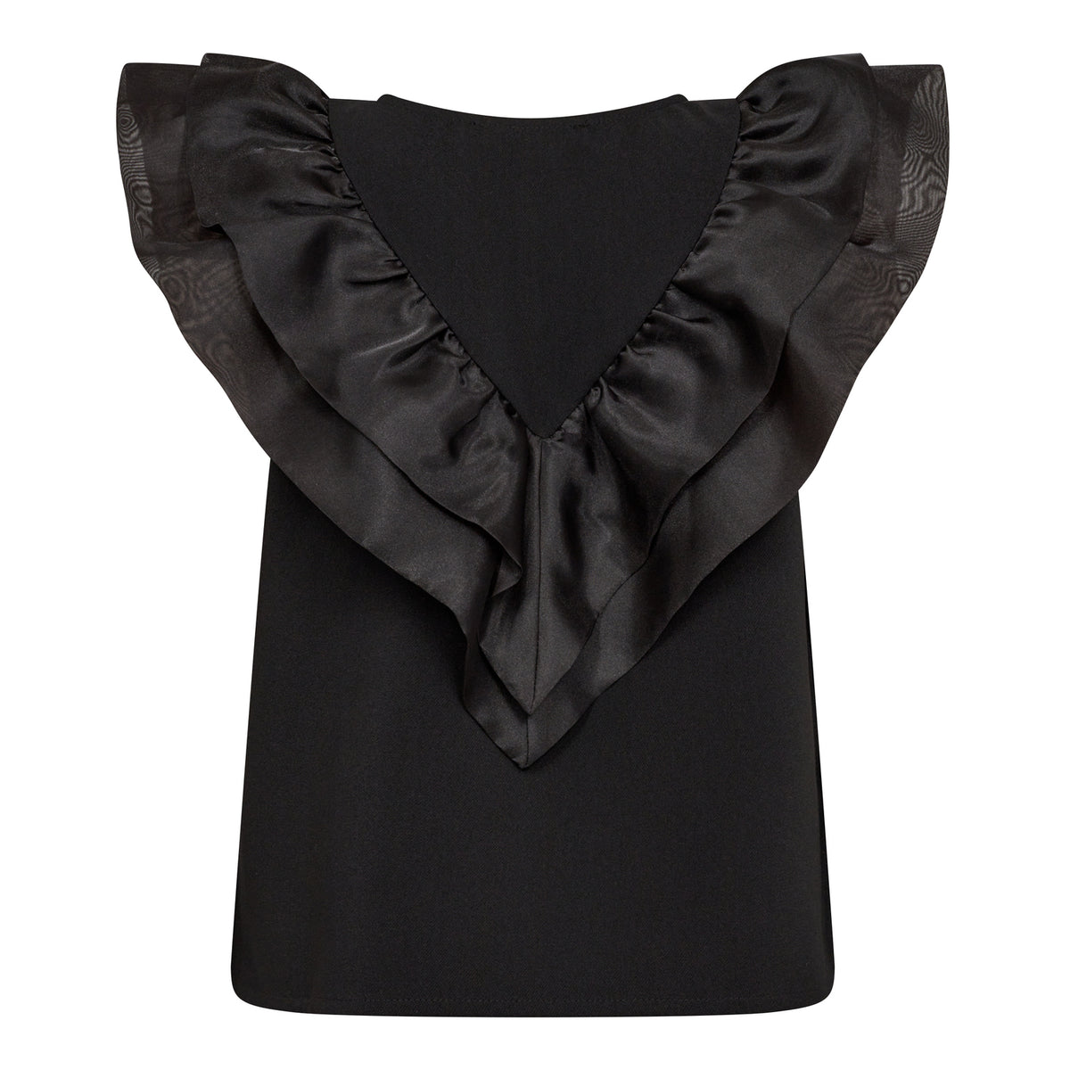 BethanyCC Frill Top - Zwart