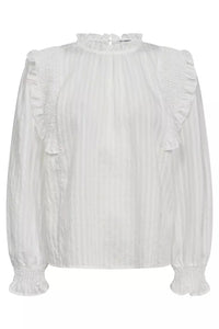 SelmaCC Frill Shirt - Wit