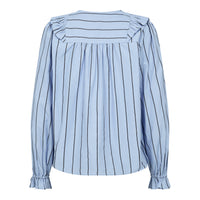 IvanaCC Smock Frill Blouse - Blauw