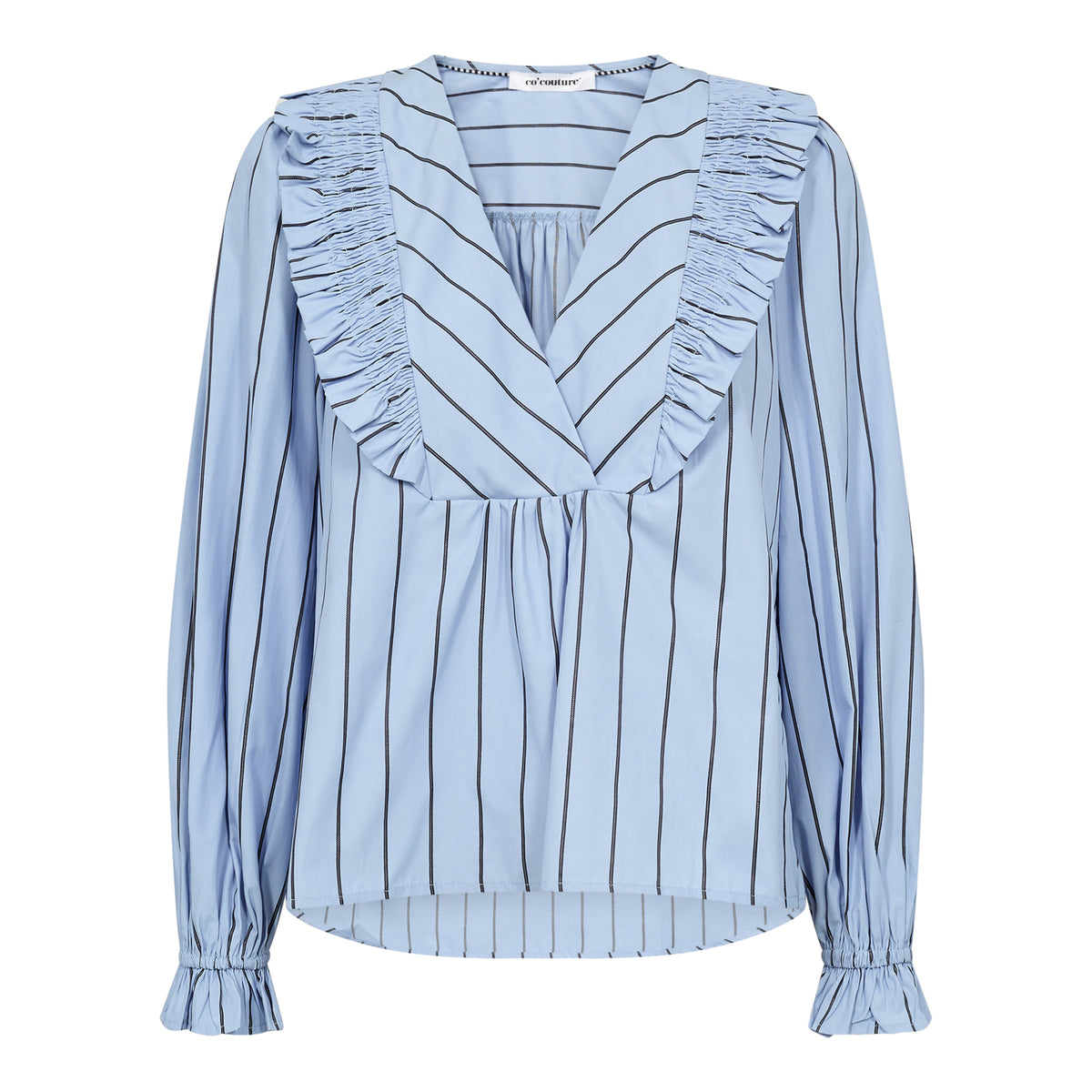 IvanaCC Smock Frill Blouse - Blauw
