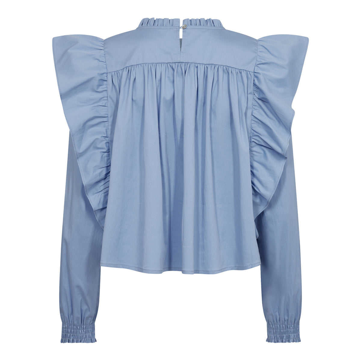 CottonCC Crisp Frill Blouse - Blauw