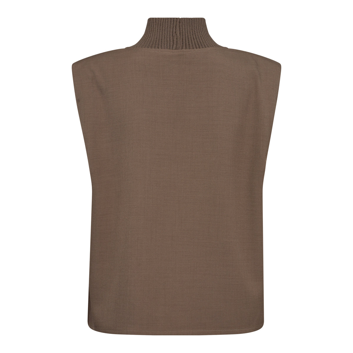 HopeCC Rib Turtleneck Vest - Grijs